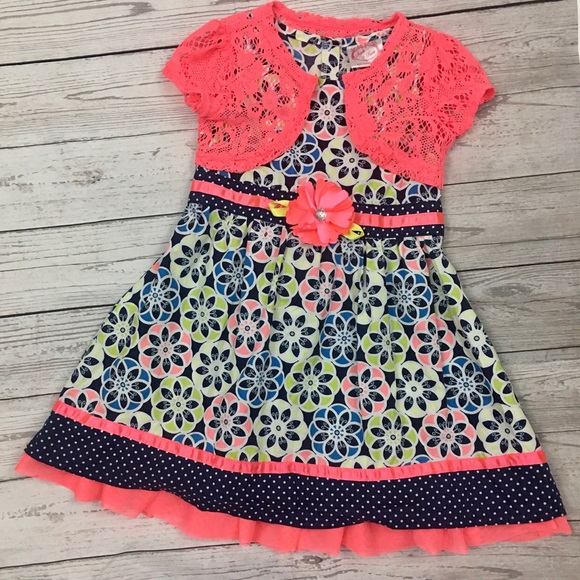 Sugah & Honey Girls 4T Dress With Cardigan - Picture 4 of 16